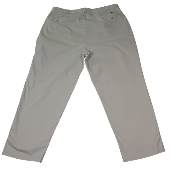Vintage Polo Ralph Lauren Mens Andrew Pant Khaki Pleated Chino Cotton Size 38x30 - Picture 4 of 16